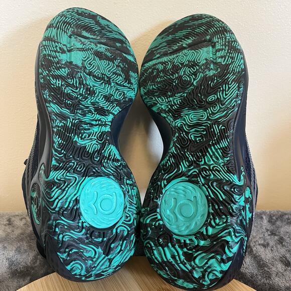 Nike KD Trey 5 IX Obsidian Navy Blue Green Sneakers CW3400-400 Women’s Sz 8 NWB - Picture 8 of 11